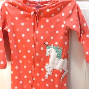 Just One You Kids One Piece PJ'S Unicorn/W Feet. Size3T